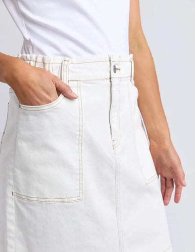 Atlas Denim Dkirt - Vintage White-Elm Lifestyle-Lima & Co