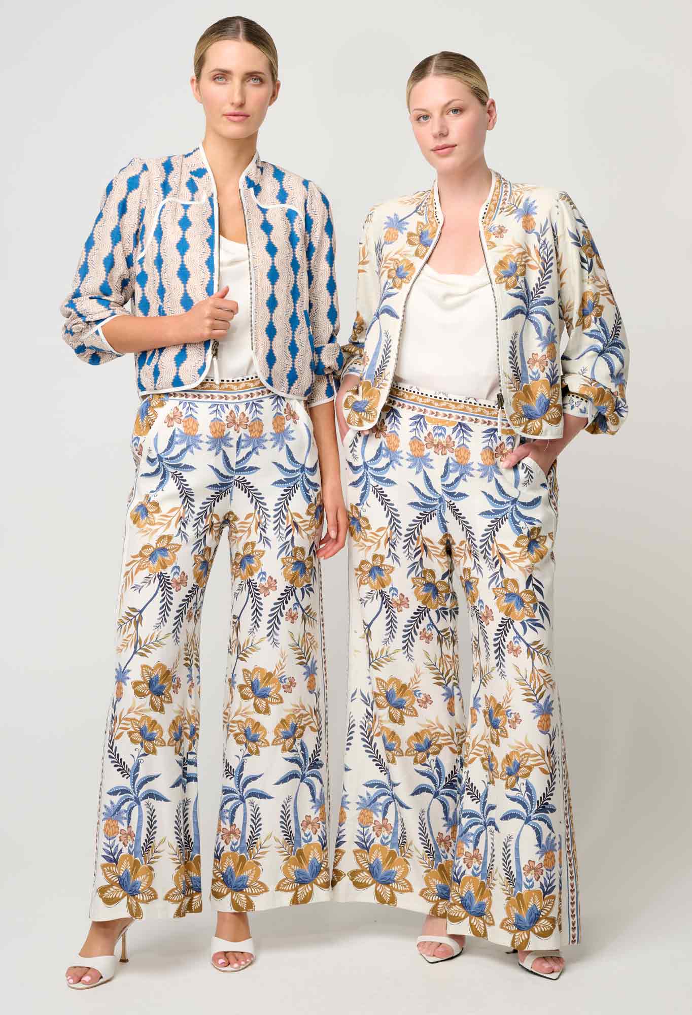 Aurora Reversible Placement Print Linen Viscoe Jacket-Once Was-Lima & Co