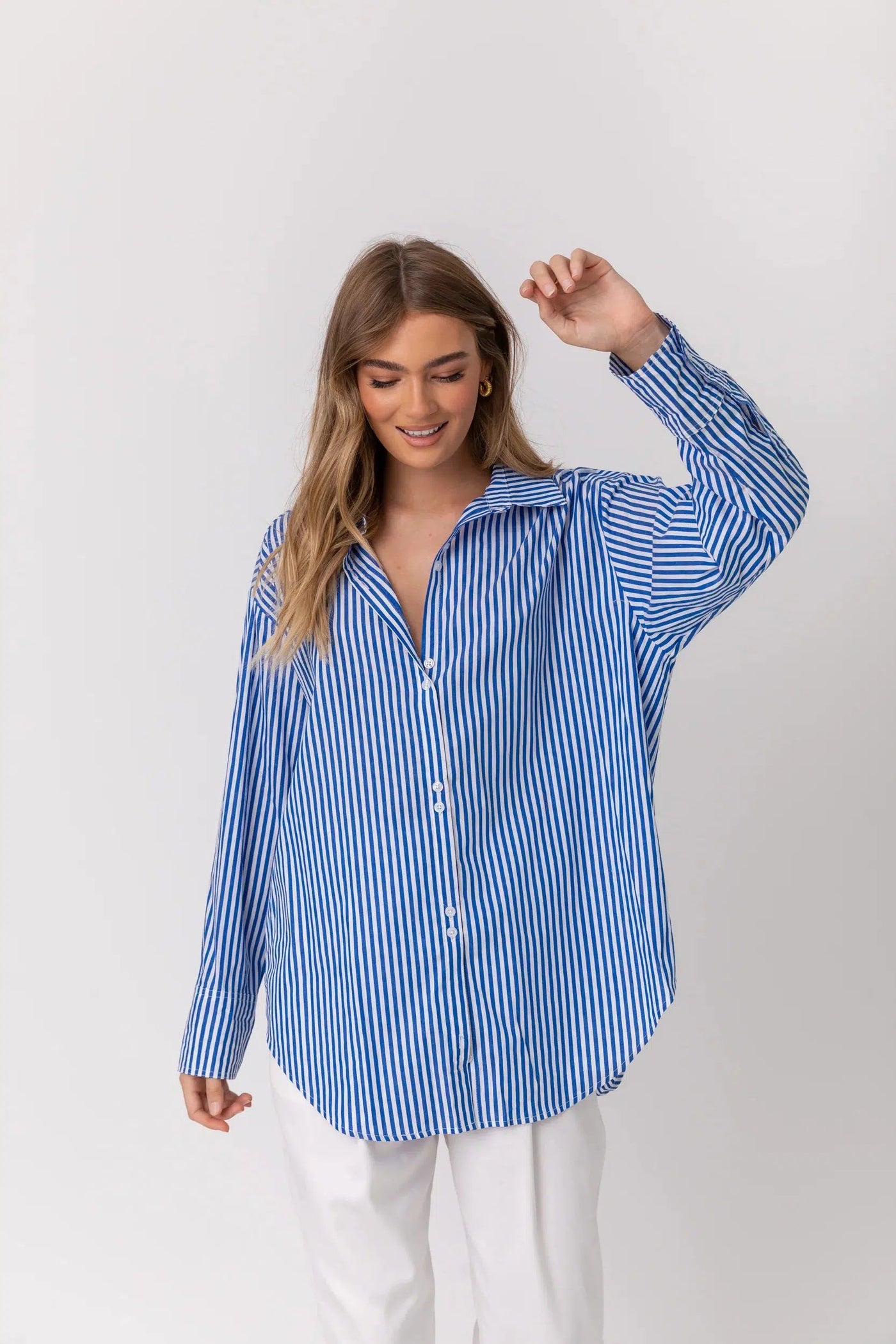 Austin Shirt - Blue Stripe-ALEXANDRA-Lima & Co