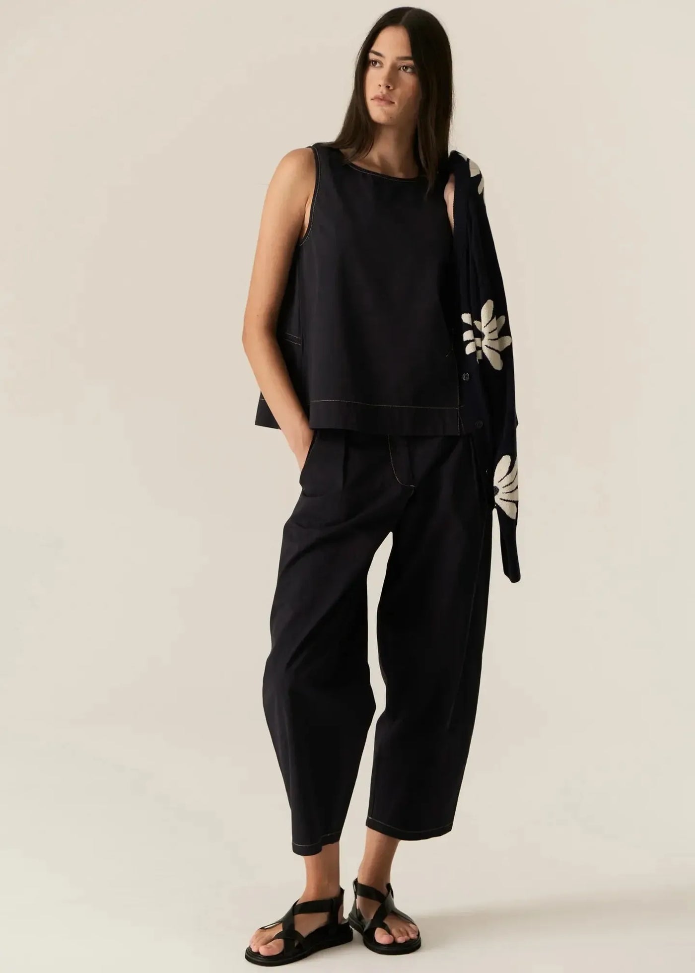Avrid Barrel Pant - Ink-Pol-Lima & Co