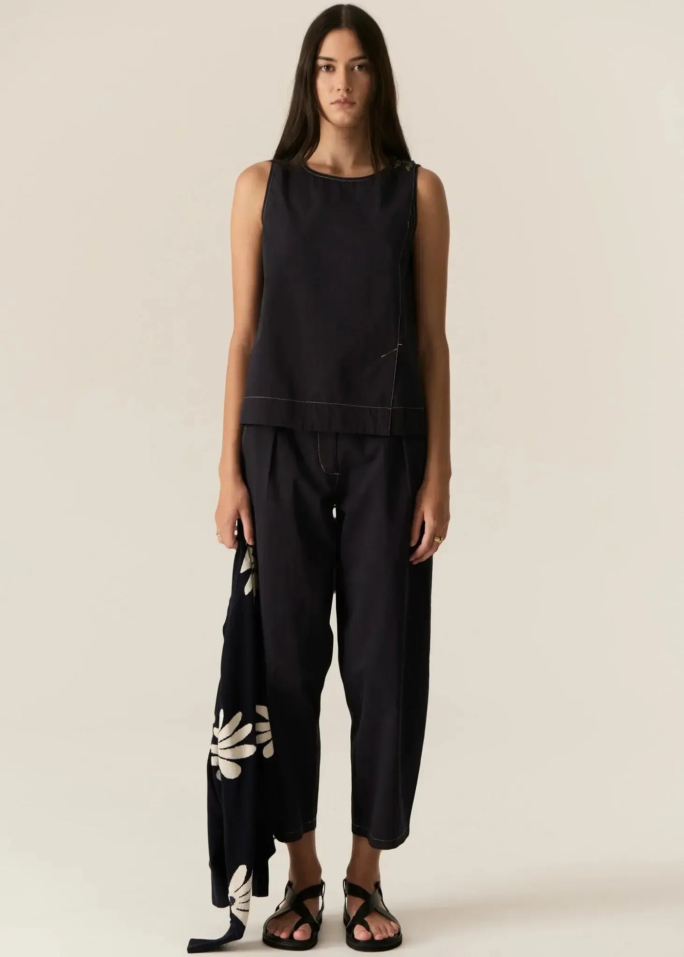Avrid Barrel Pant - Ink-Pol-Lima & Co