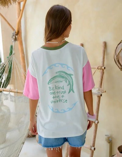 Bananas Bahamas Tee - White-Foxwood-Lima & Co