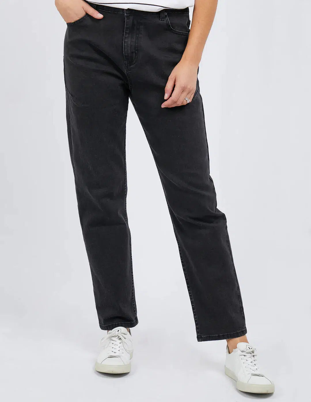 Barkly Straight Leg - Black-Foxwood-Lima & Co