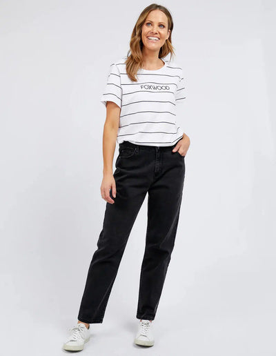 Barkly Straight Leg - Black-Foxwood-Lima & Co