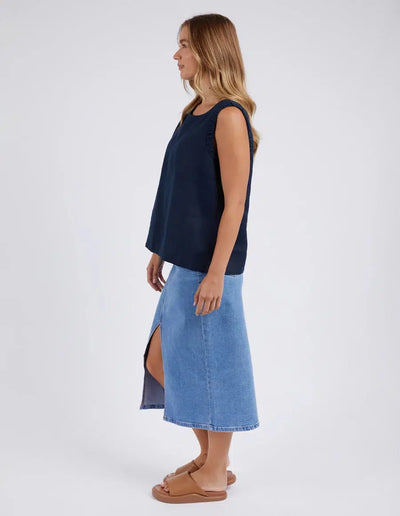 Bastia Top - Dark Sapphire-Foxwood-Lima & Co