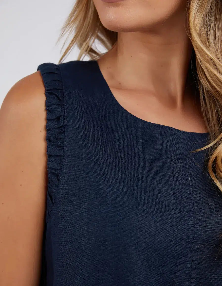Bastia Top - Dark Sapphire-Foxwood-Lima & Co