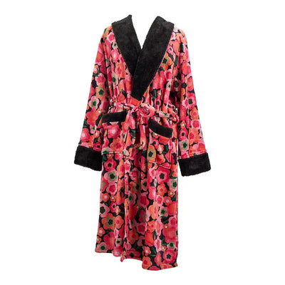 Bath Robe - Cosy Luxe Midnight Blooms-Annabel Trends-Lima & Co