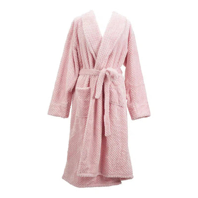 Bath Robe - Cosy Luxe Waffle Pink Quartz-Annabel Trends-Lima & Co
