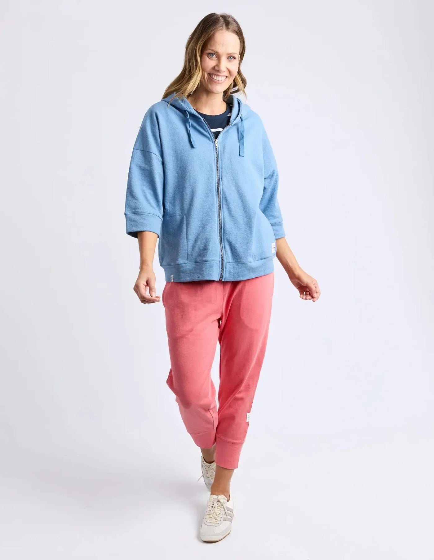 Beachy Zip Hoodie - Blue Shadow-Elm Lifestyle-Lima & Co