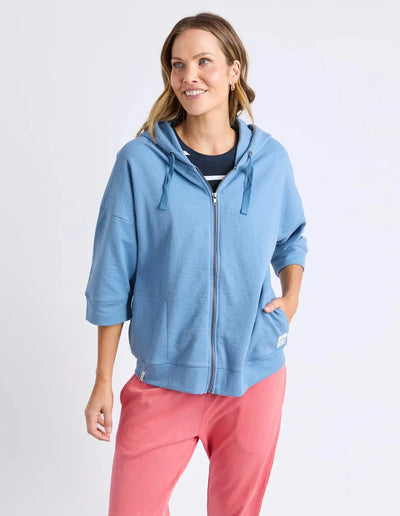 Beachy Zip Hoodie - Blue Shadow-Elm Lifestyle-Lima & Co