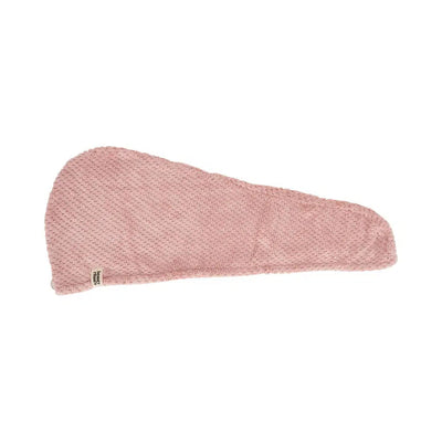 Beauty Ritual Luxury Waffle Hair Turban - Dusty Pink-Annabel Trends-Lima & Co