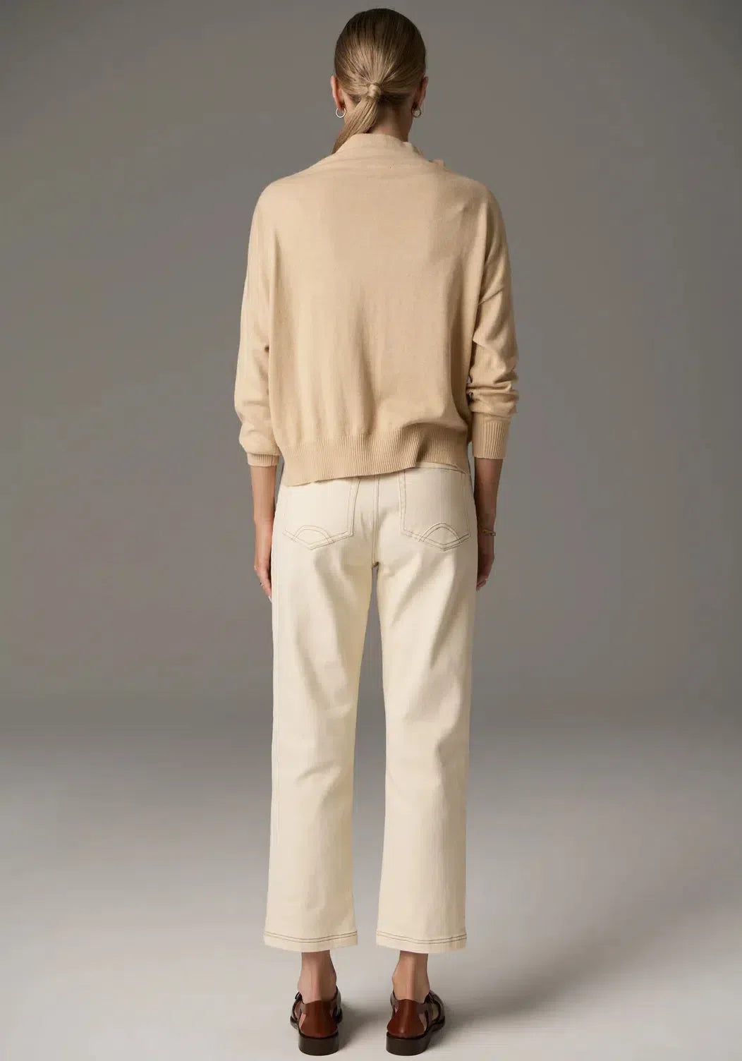 Beech Drawcord Knit - Pebble-Pol-Lima & Co