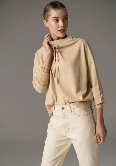 Beech Drawcord Knit - Pebble-Pol-Lima & Co