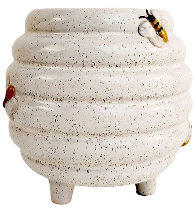 Beehive Planter White & Sand-Lima & Co-Lima & Co