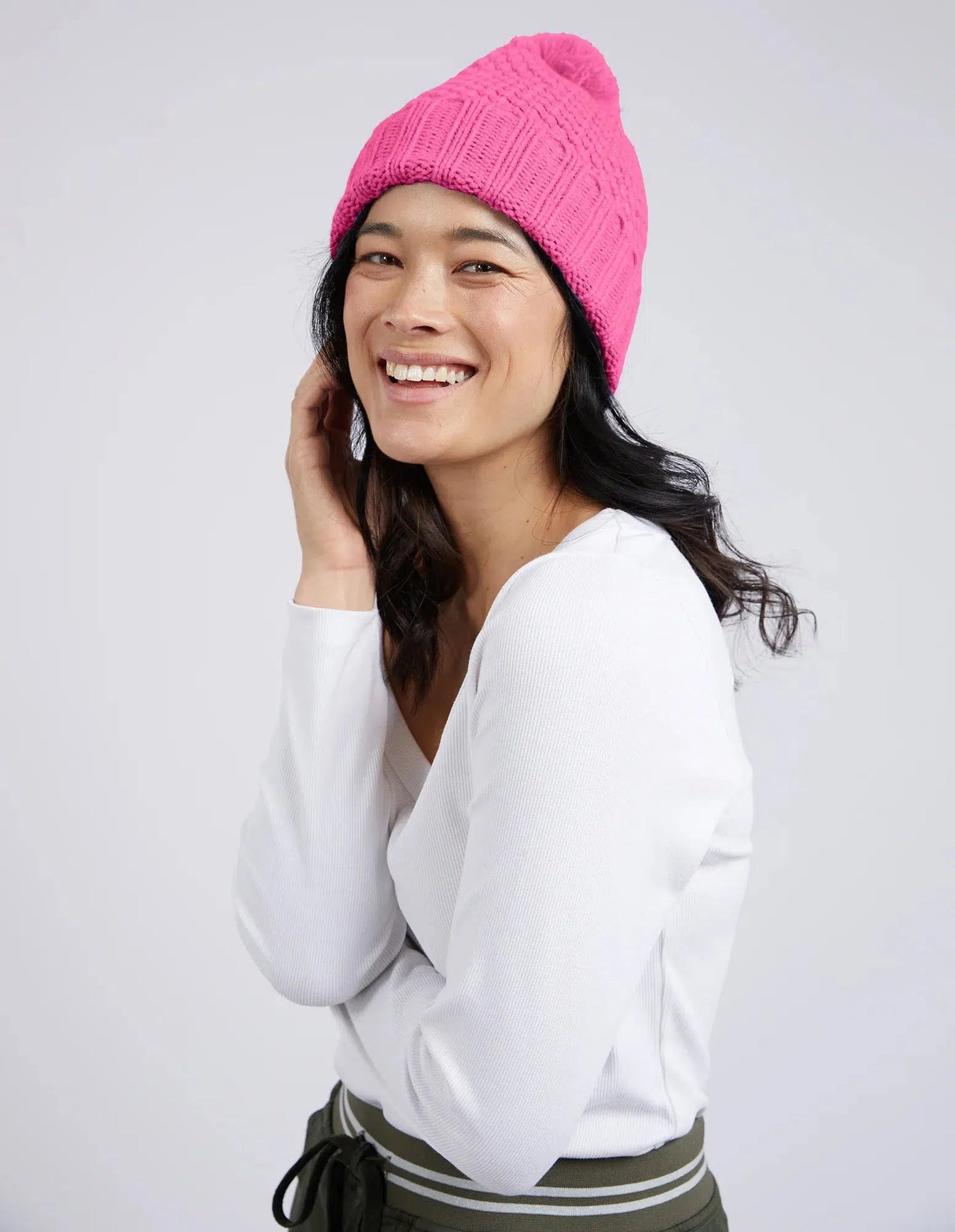 Berry Beanie - Shocking Pink-Elm Lifestyle-Lima & Co