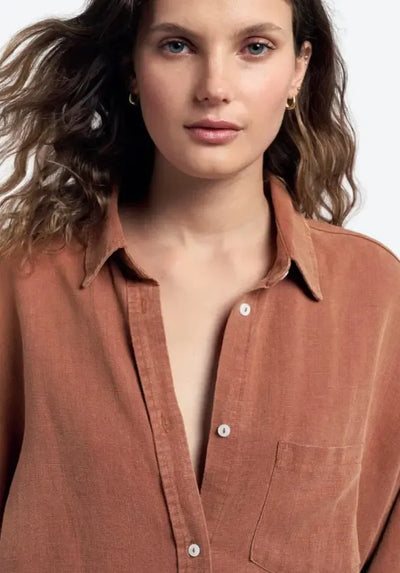 Billie Shirt - Rust-Little Lies-Lima & Co
