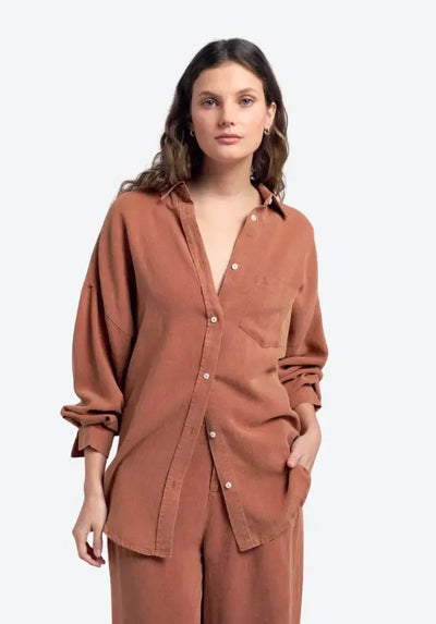 Billie Shirt - Rust-Little Lies-Lima & Co