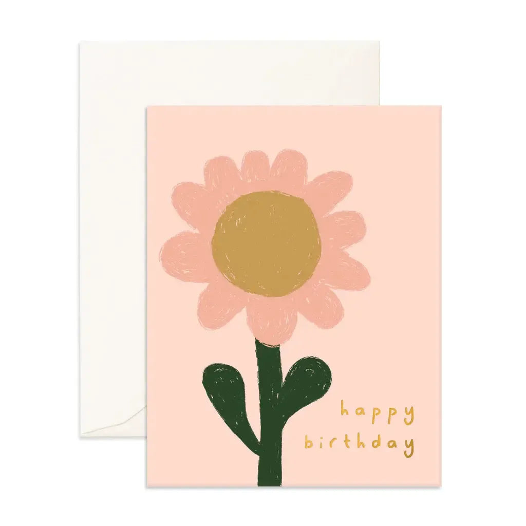 Birthday Sunflower Greeting Cared-Fox And Fallow-Lima & Co