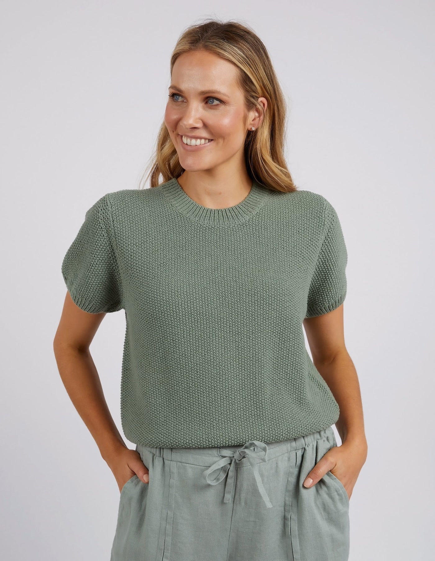 Blair Short Sleeve Knit-Foxwood-Lima & Co