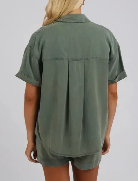 Bliss Washed Shirt- Clover-Elm Lifestyle-Lima & Co