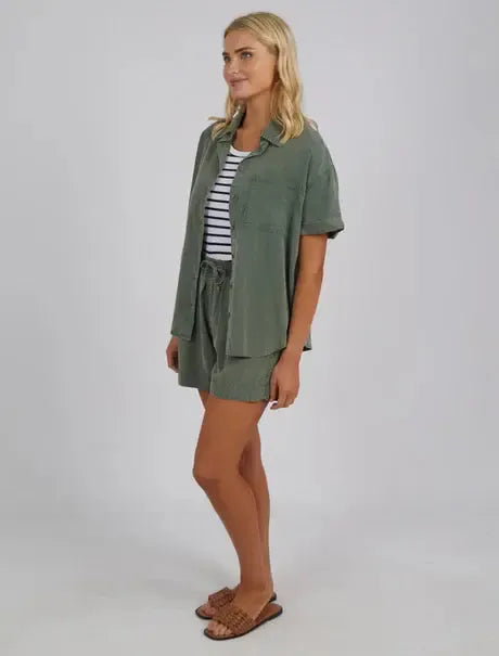 Bliss Washed Shirt- Clover-Elm Lifestyle-Lima & Co
