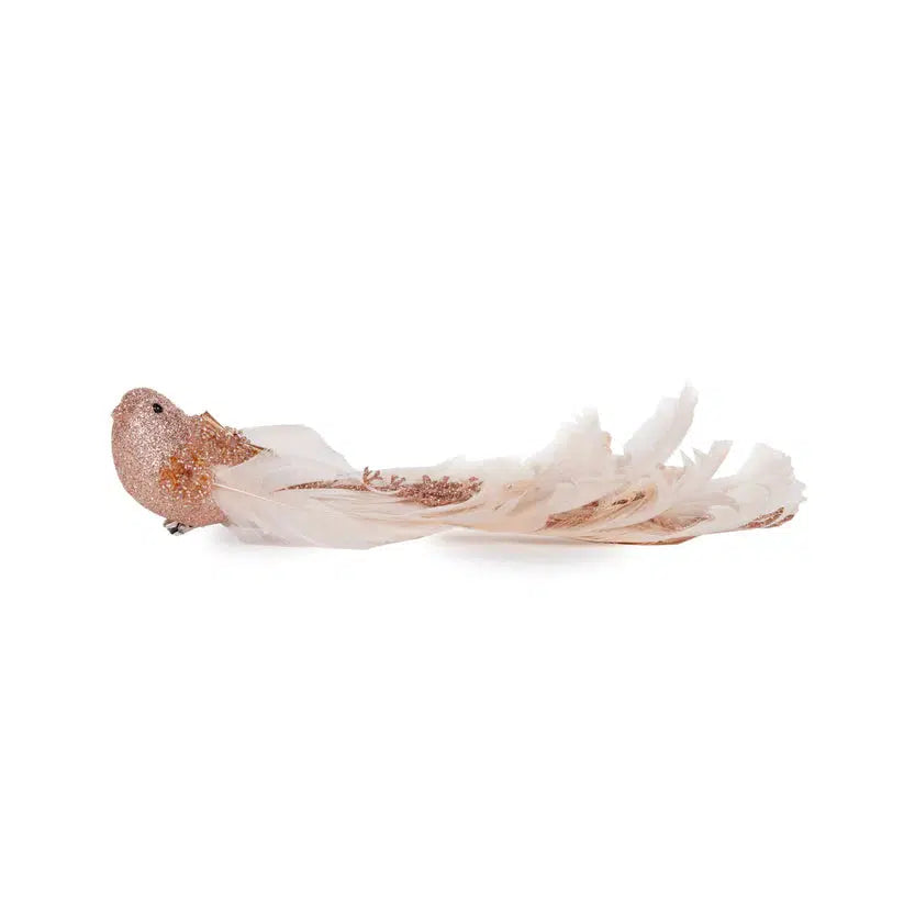 Blush Intricate Beaded Clip Bird-Holly and Ivy-Lima & Co