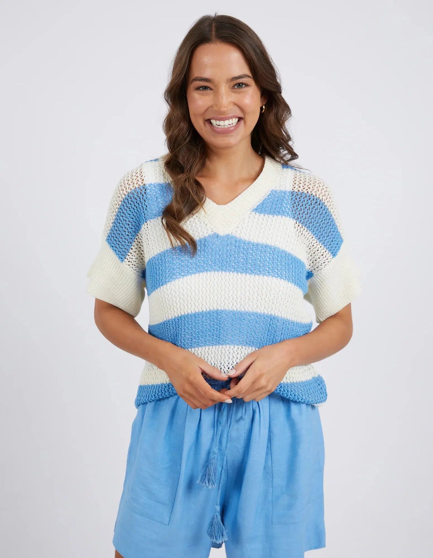 Blythe Knit - Azure Blue-Elm Lifestyle-Lima & Co