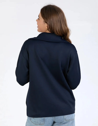 Bonnie Half Zip Sweat - Dark Sapphire-Elm Lifestyle-Lima & Co