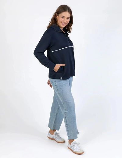 Bonnie Half Zip Sweat - Dark Sapphire-Elm Lifestyle-Lima & Co