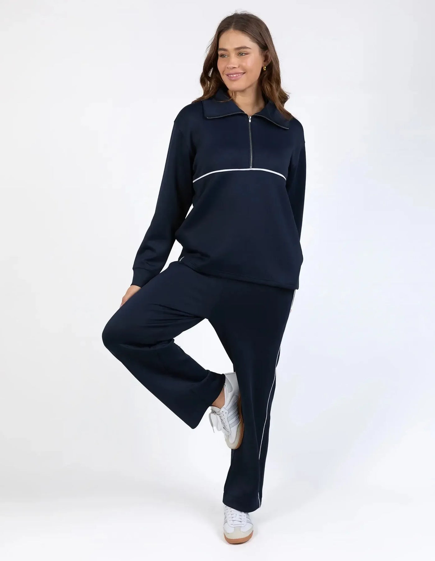 Bonnie Wide Leg Pant - Dark Sapphire-Elm Lifestyle-Lima & Co