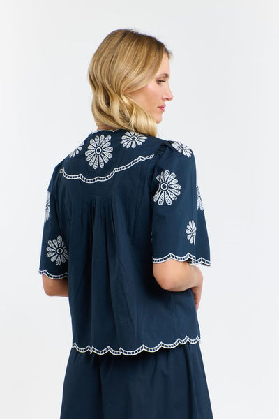 Boston Daisy Top - Navy-365 Days-Lima & Co