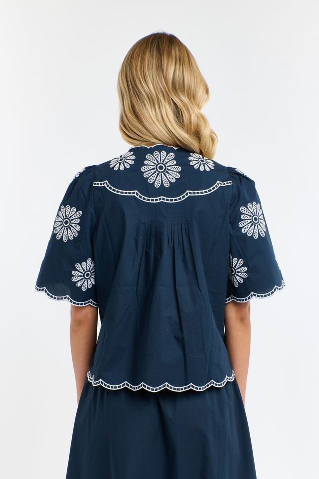 Boston Daisy Top - Navy-365 Days-Lima & Co