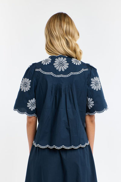 Boston Daisy Top - Navy-365 Days-Lima & Co
