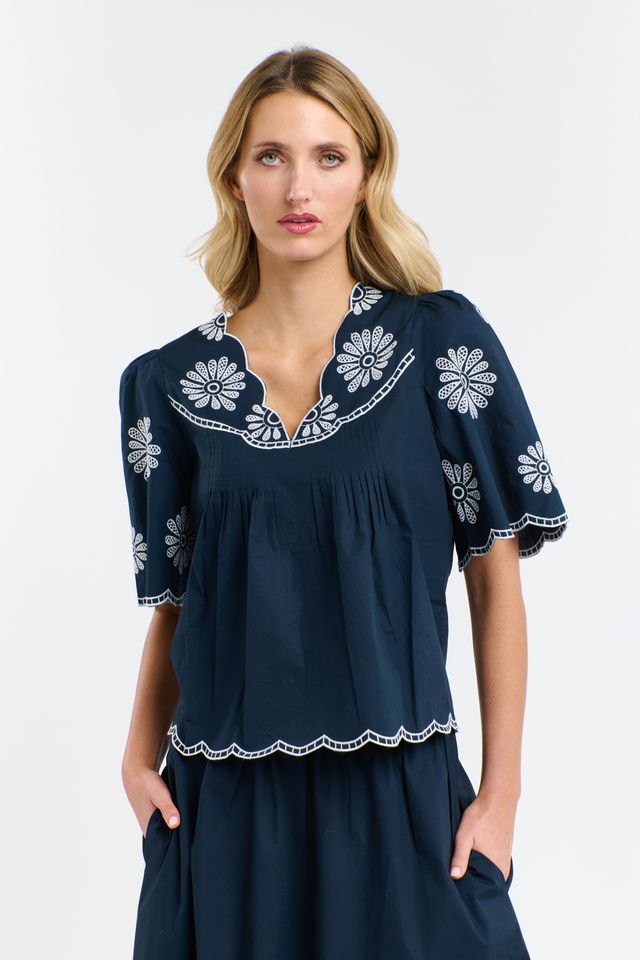 Boston Daisy Top - Navy-365 Days-Lima & Co