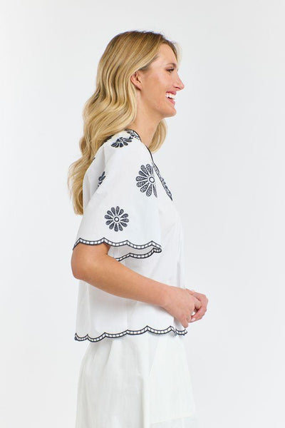 Boston Daisy Top - White-365 Days-Lima & Co