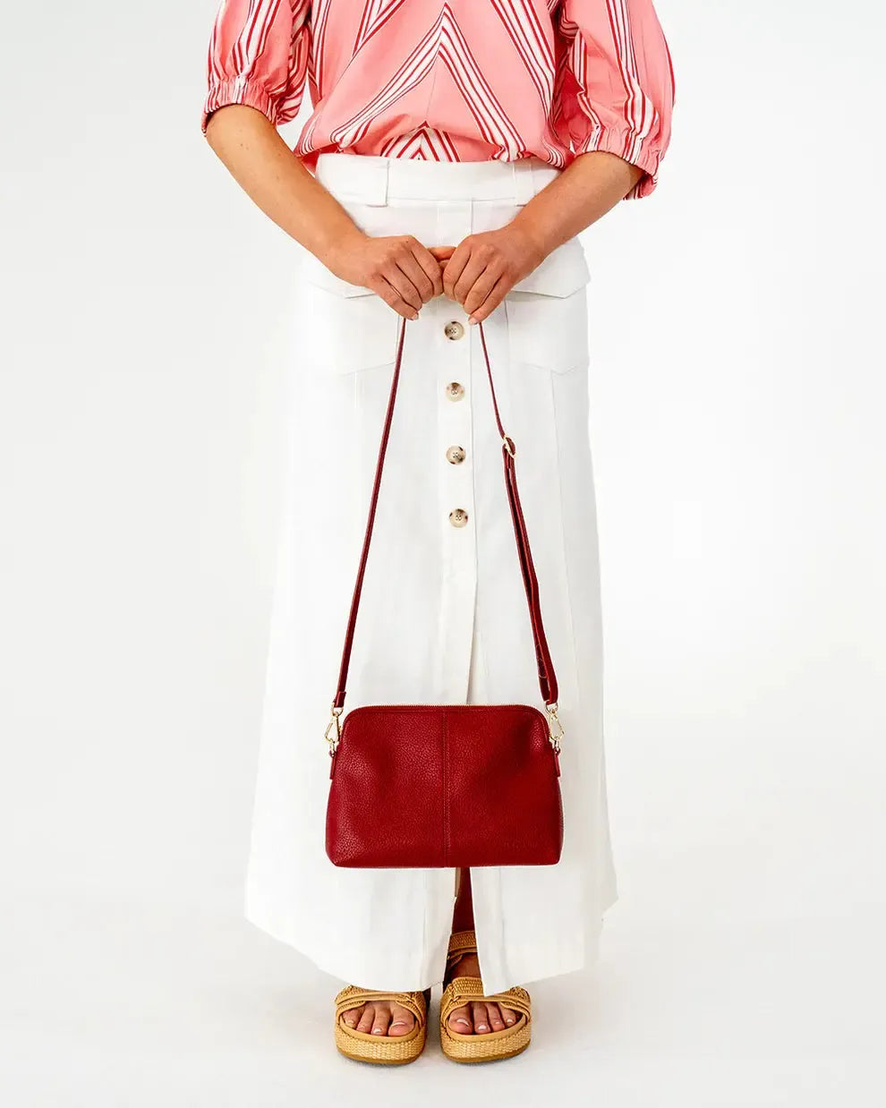 Burbank Crossbody - Burgundy-Elms and King-Lima & Co