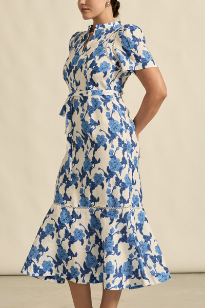 Cable Dress - Azure Bouquet-Zoe Kratzmann-Lima & Co