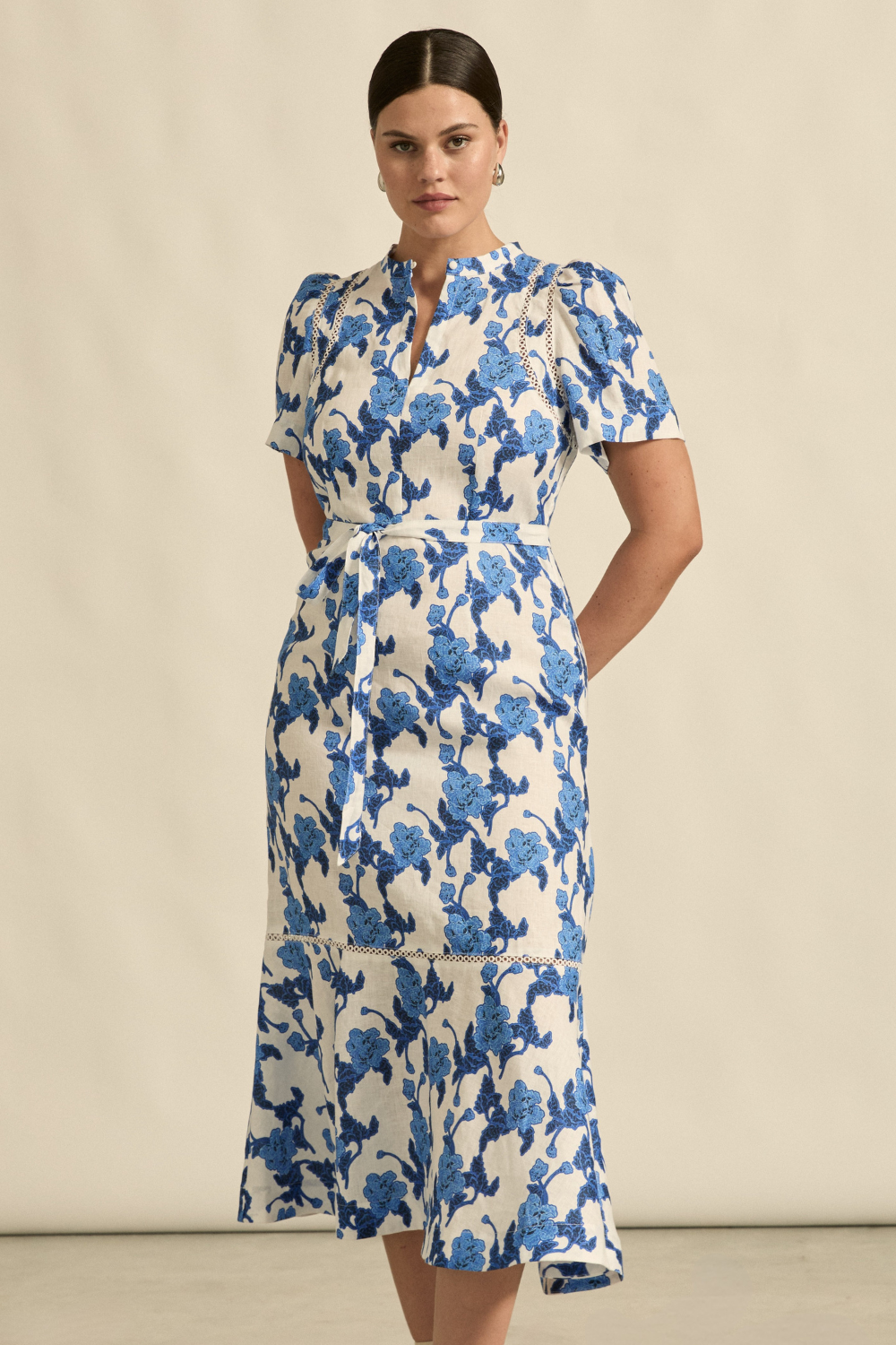 Cable Dress - Azure Bouquet-Zoe Kratzmann-Lima & Co