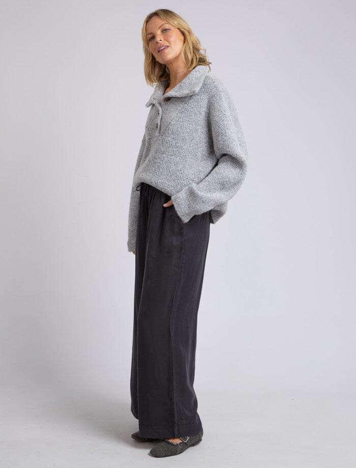 Callie Wide Leg Pant - Black-Elm Lifestyle-Lima & Co