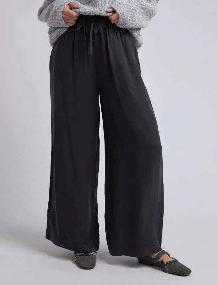 Callie Wide Leg Pant - Black-Elm Lifestyle-Lima & Co