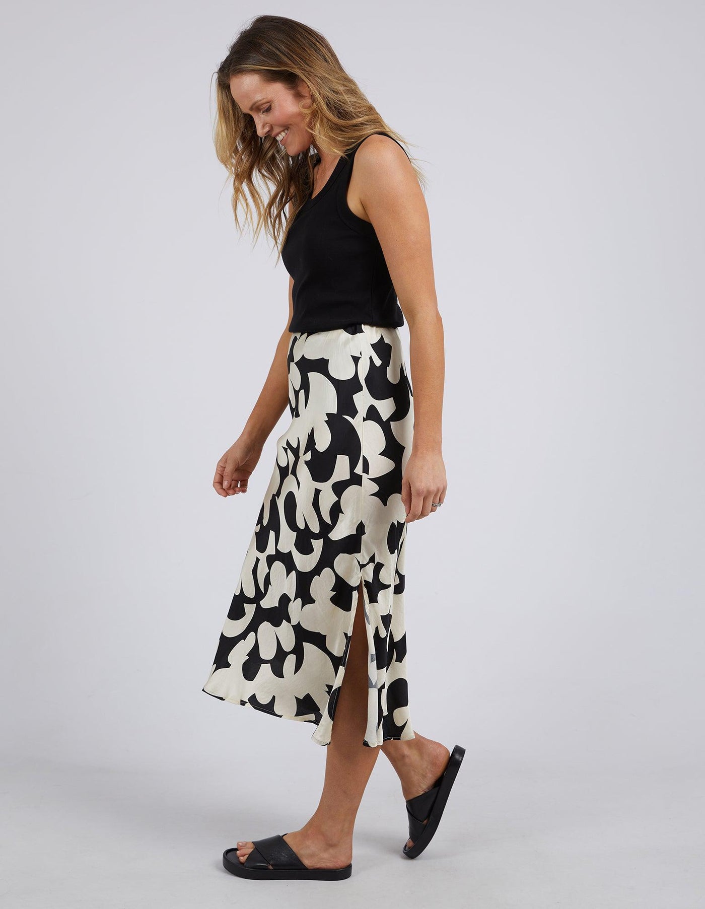 Calypso Skirt - Black-Foxwood-Lima & Co