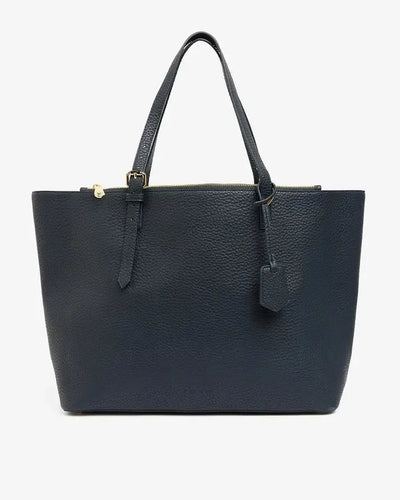 Carmine Tote - Navy/Oyster-Elms and King-Lima & Co