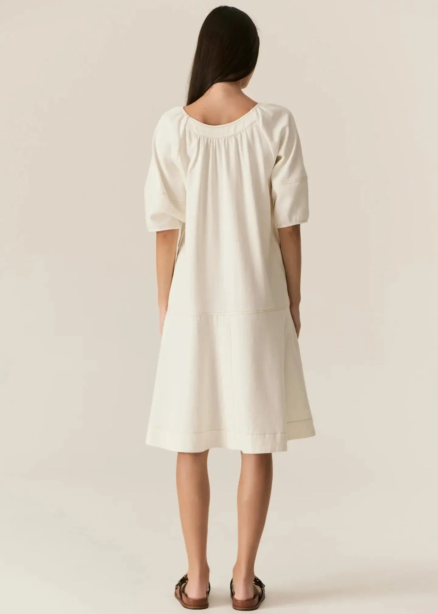 Carsen Dress - Ecru-Pol-Lima & Co