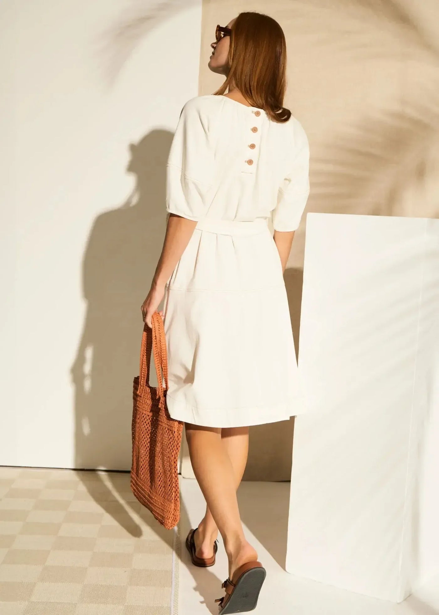 Carsen Dress - Ecru-Pol-Lima & Co