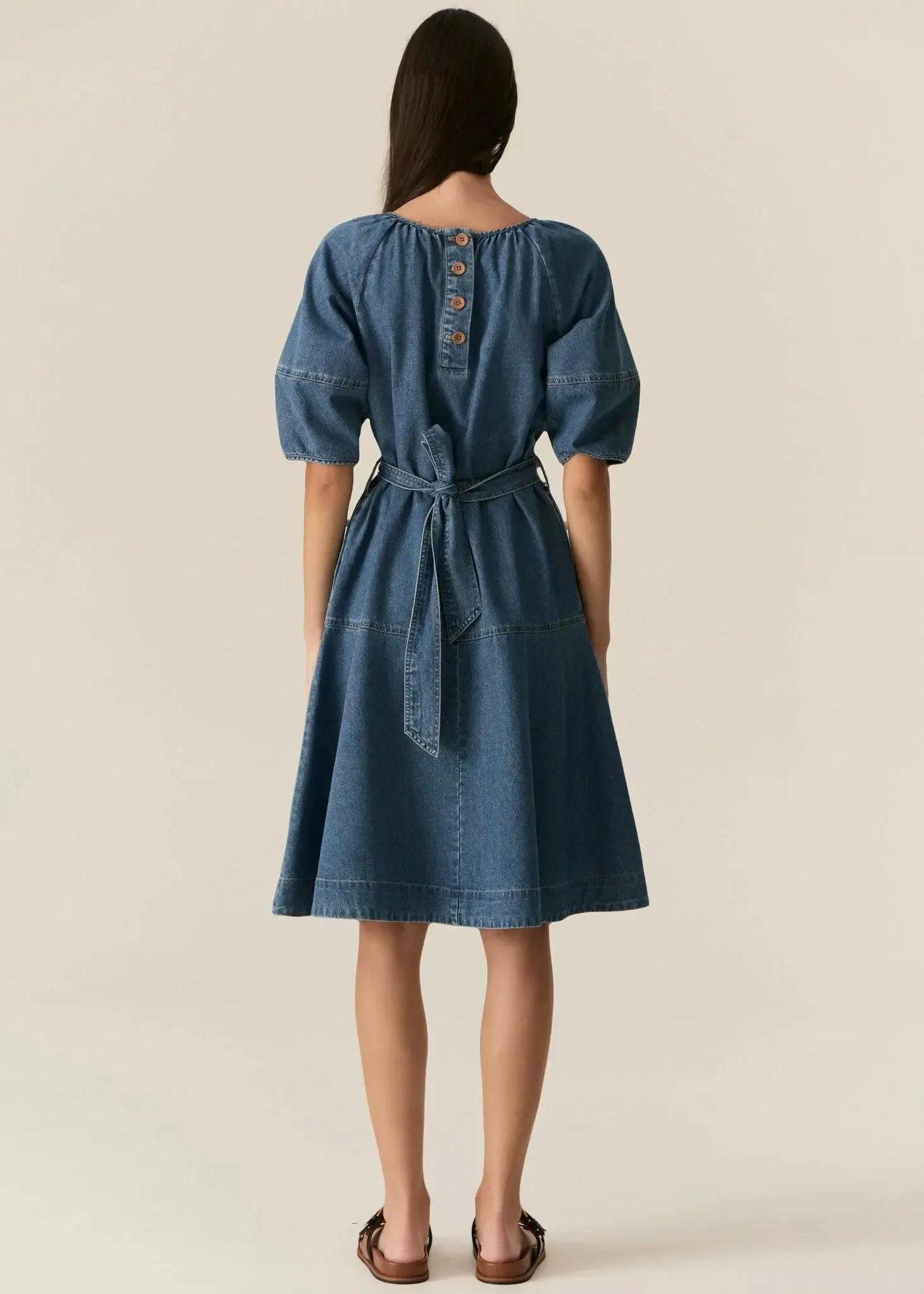 Carsen Dress - Light Wash-Pol-Lima & Co