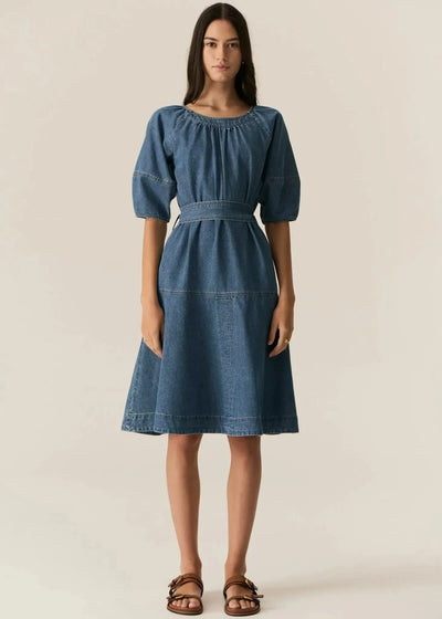 Carsen Dress - Light Wash-Pol-Lima & Co