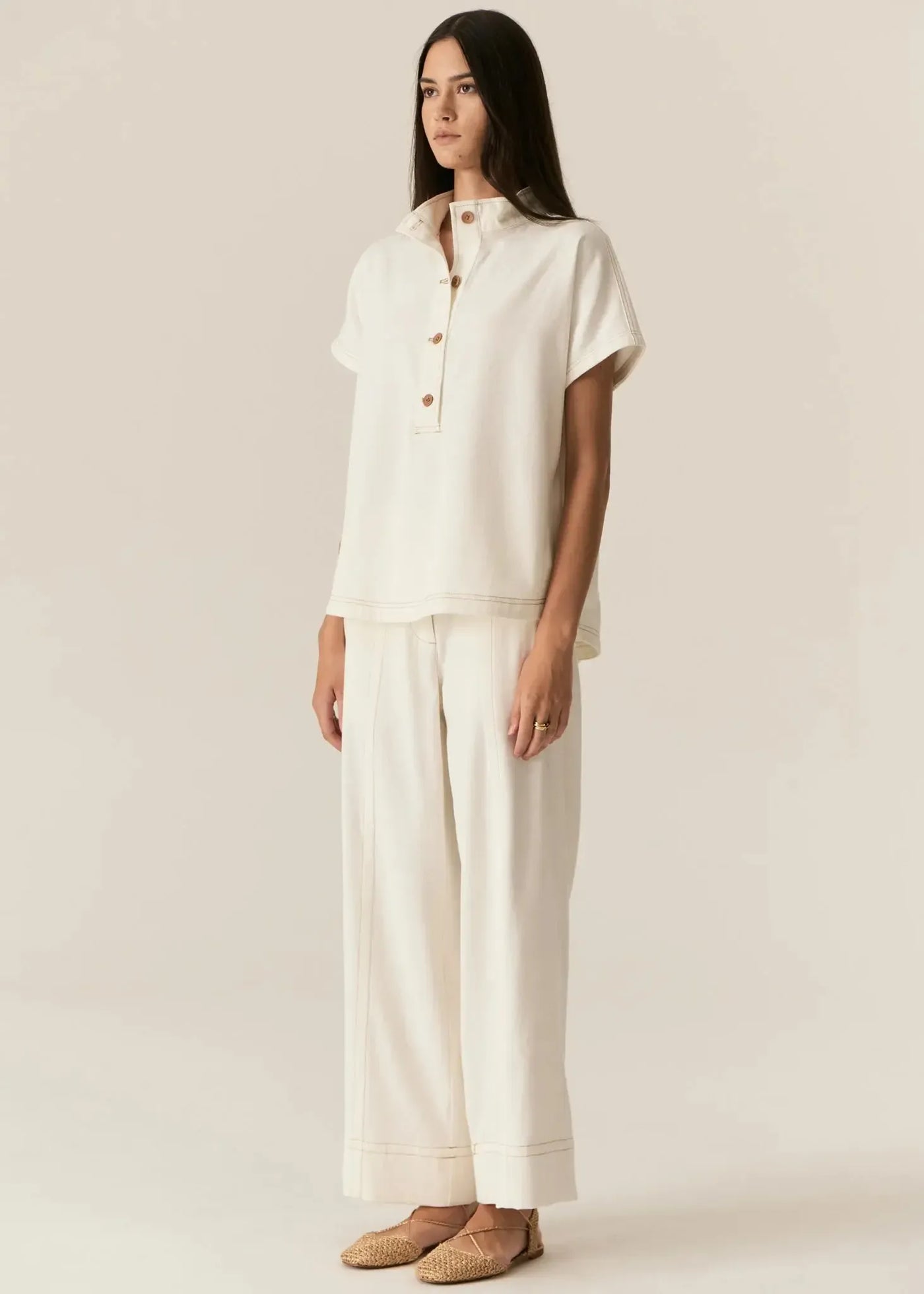 Carsen Shirt - Ecru-Pol-Lima & Co