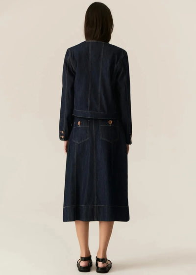 Carsen Skirt - Dark Wash-Pol-Lima & Co