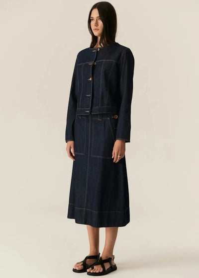 Carsen Skirt - Dark Wash-Pol-Lima & Co