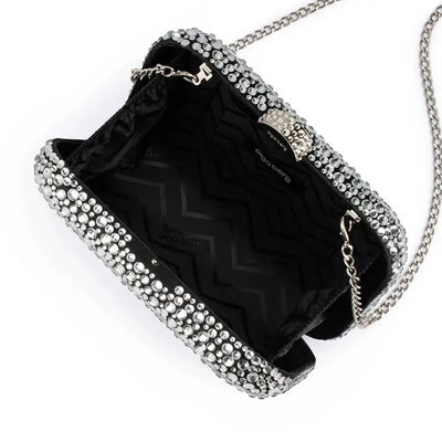 Casey Hotfix Clutch - Black/Silver-Olga Berg-Lima & Co